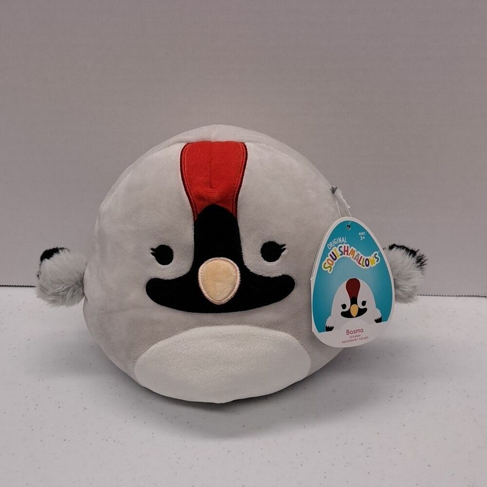 Squishmallows Scania the Grey & Red Puffin 7" Plush Stuffed Animal Toy Kellytoy